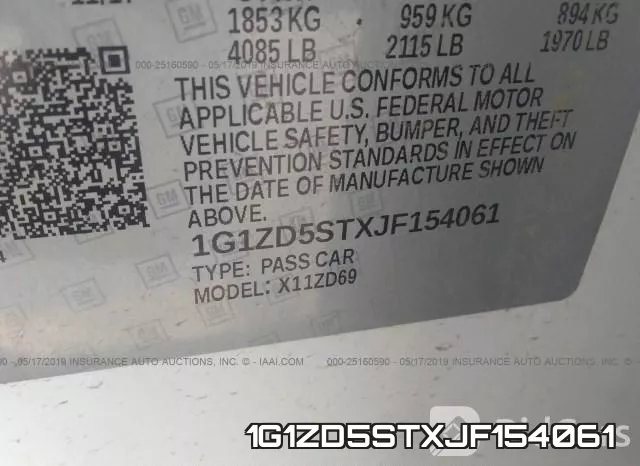 1G1ZD5STXJF154061 фото 10