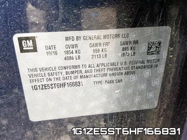 1G1ZE5ST6HF166831 фото 2