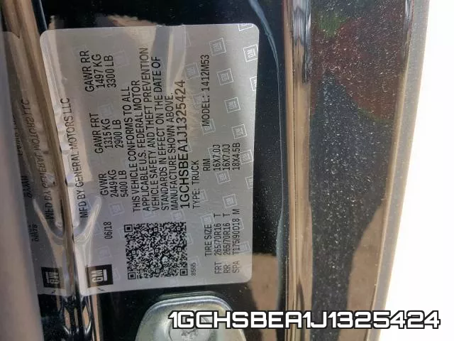 1GCHSBEA1J1325424 фото 2