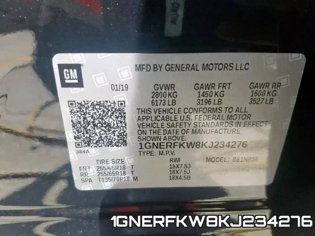 1GNERFKW8KJ234276 фото 2