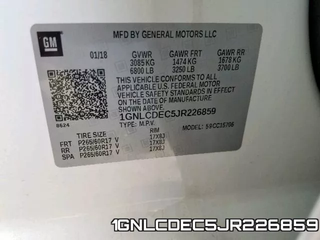 1GNLCDEC5JR226859 фото 2