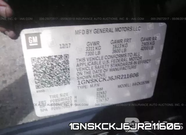 1GNSKCKJ6JR211606 фото 10