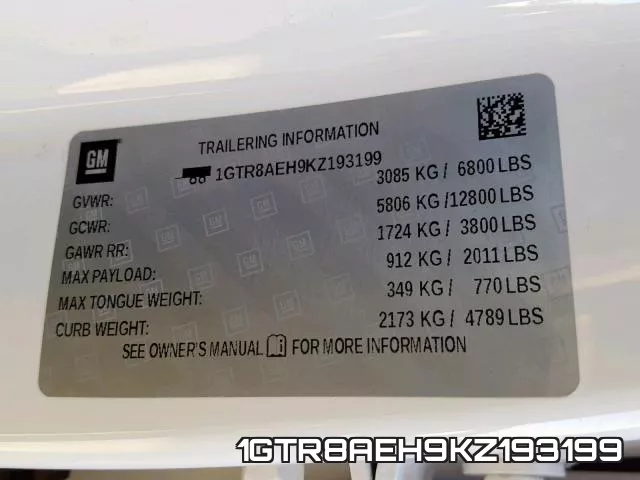 1GTR8AEH9KZ193199 фото 2