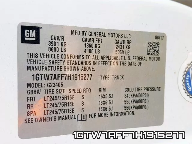 1GTW7AFF7H1915277 фото 2