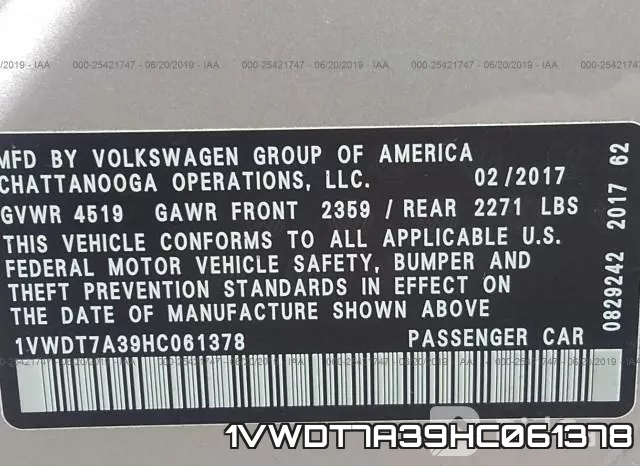 1VWDT7A39HC061378 фото 9