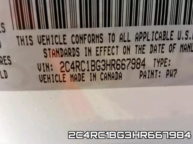 2C4RC1BG3HR667984 фото 2