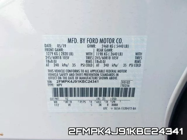 2FMPK4J91KBC24341 фото 2