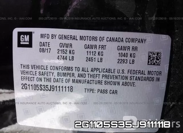 2G1105S35J9111118 фото 10