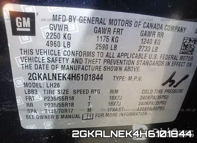 2GKALNEK4H6101844 фото 10