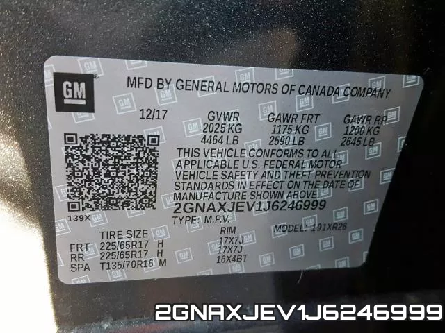 2GNAXJEV1J6246999 фото 2