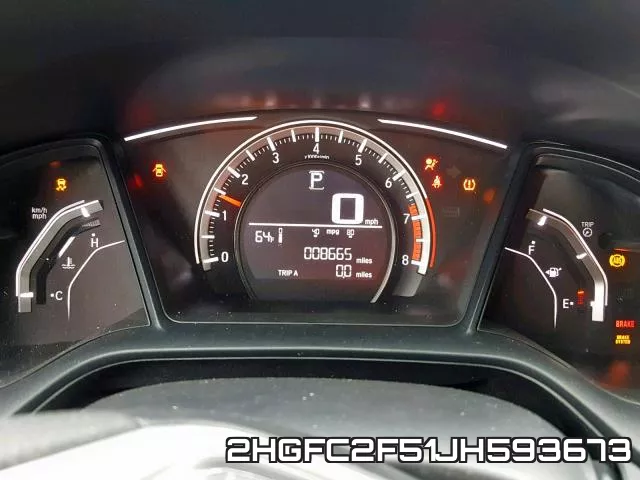 2HGFC2F51JH593673 фото 9