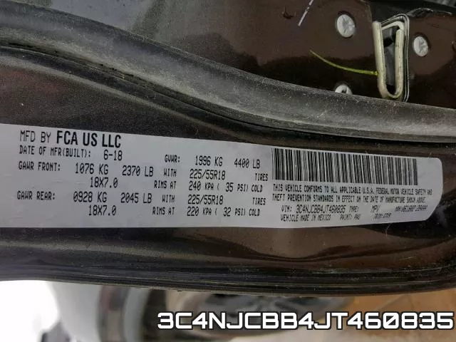 3C4NJCBB4JT460835 фото 2