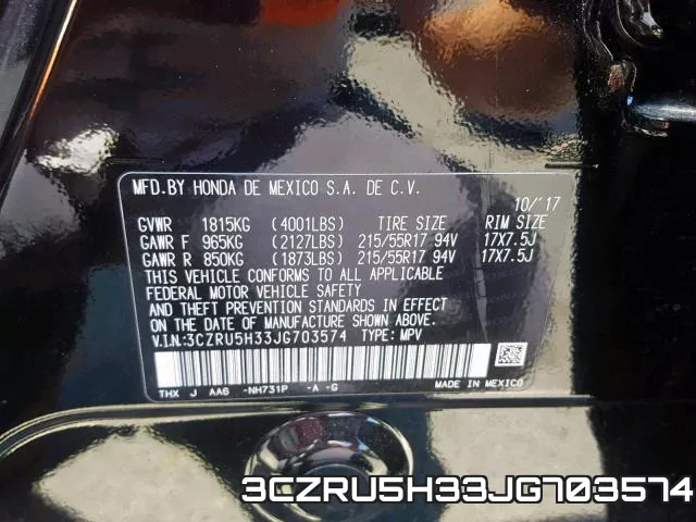 3CZRU5H33JG703574 фото 2