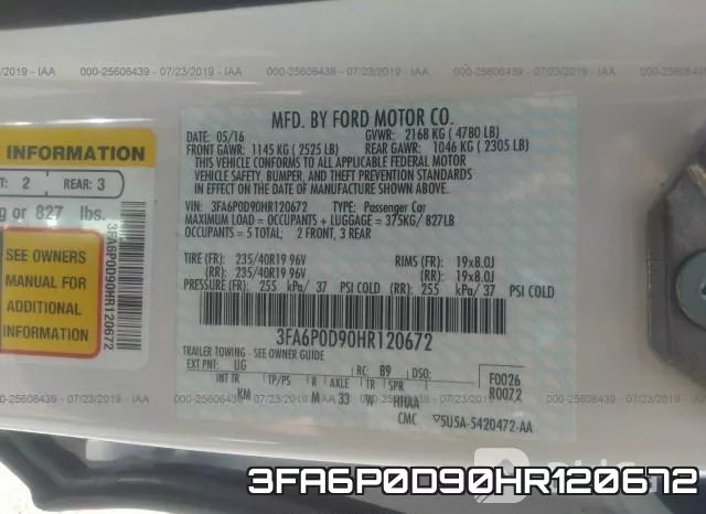 3FA6P0D90HR120672 фото 10