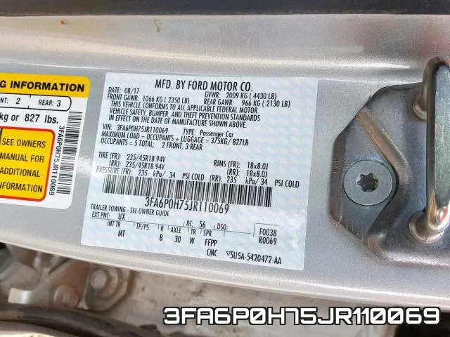 3FA6P0H75JR110069 фото 2