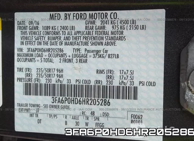 3FA6P0HD6HR205286 фото 10
