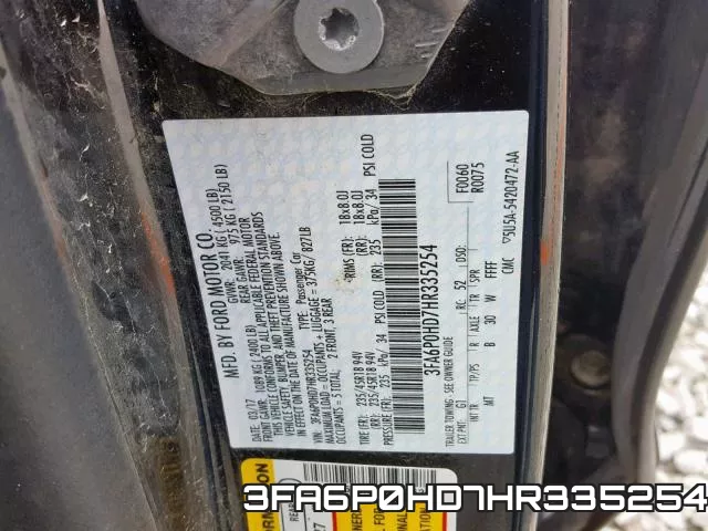 3FA6P0HD7HR335254 фото 2