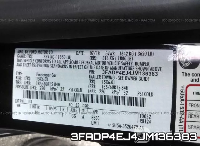 3FADP4EJ4JM136383 фото 10