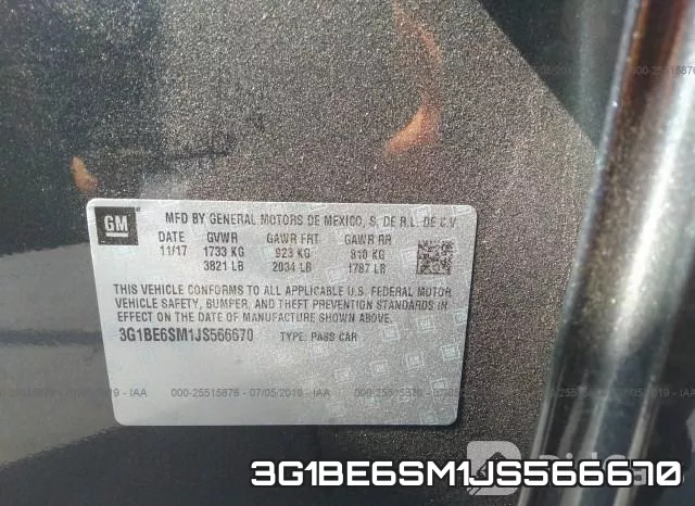 3G1BE6SM1JS566670 фото 10