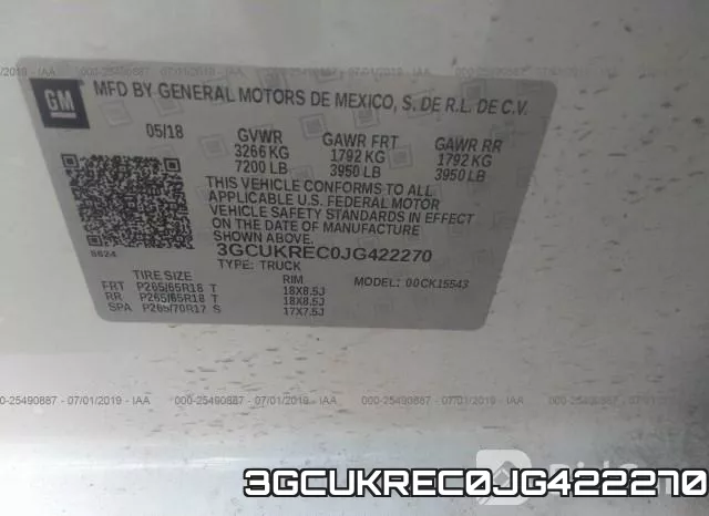3GCUKREC0JG422270 фото 10
