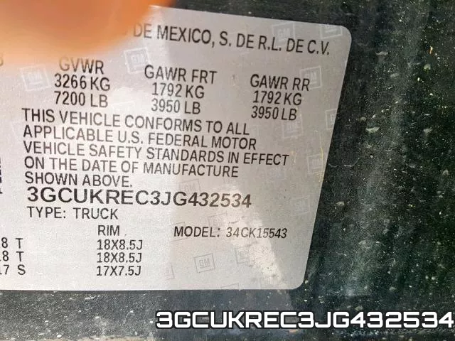 3GCUKREC3JG432534 фото 2