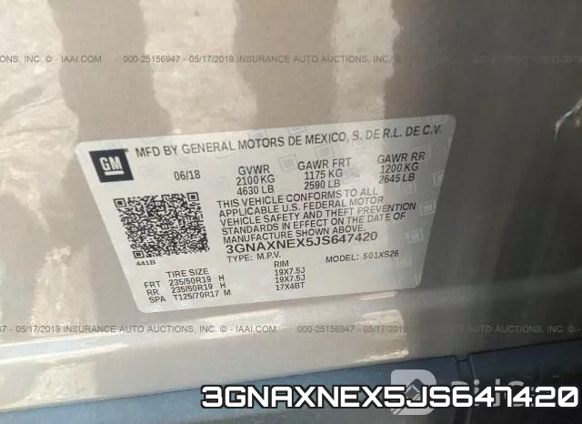 3GNAXNEX5JS647420 фото 10