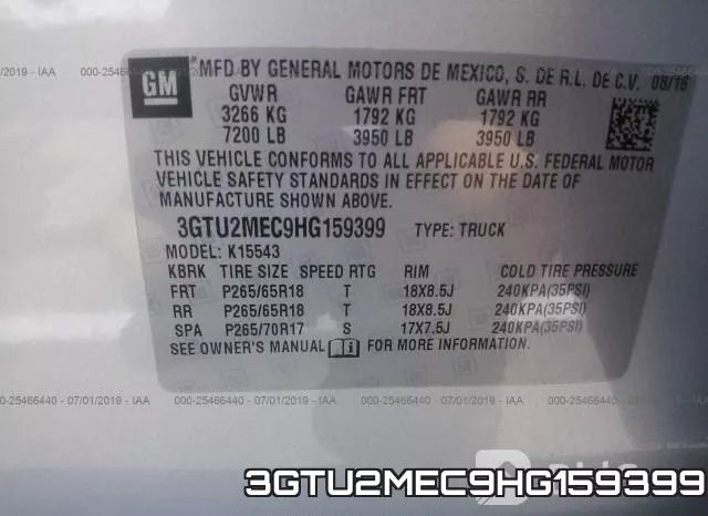 3GTU2MEC9HG159399 фото 10