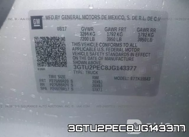 3GTU2PEC8JG143377 фото 10