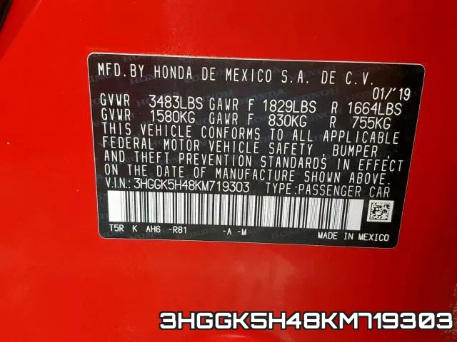 3HGGK5H48KM719303 фото 2