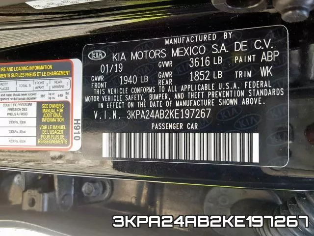 3KPA24AB2KE197267 фото 2