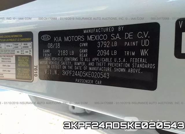 3KPF24AD5KE020543 фото 10