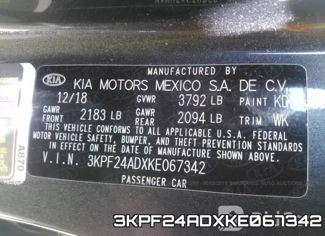 3KPF24ADXKE067342 фото 10