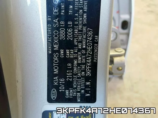 3KPFK4A72HE074367 фото 2