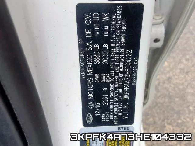 3KPFK4A73HE104332 фото 2