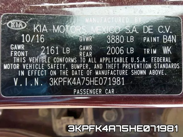 3KPFK4A75HE071981 фото 2