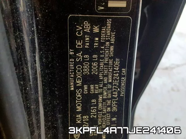 3KPFL4A77JE241406 фото 2