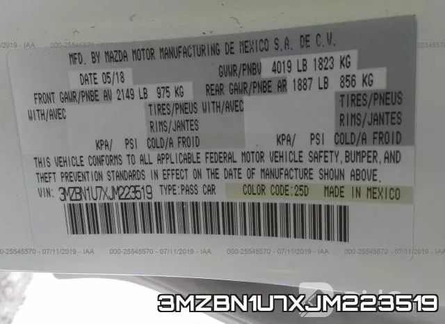 3MZBN1U7XJM223519 фото 10