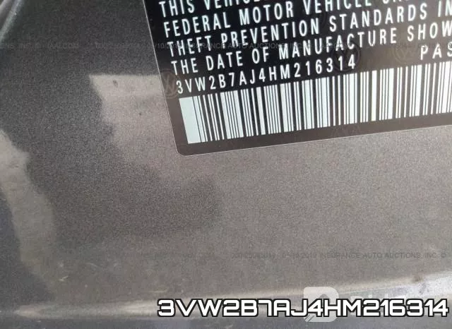 3VW2B7AJ4HM216314 фото 10