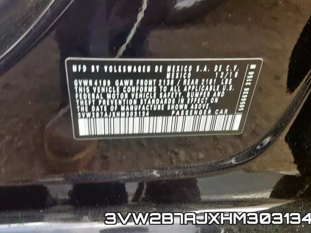 3VW2B7AJXHM303134 фото 2
