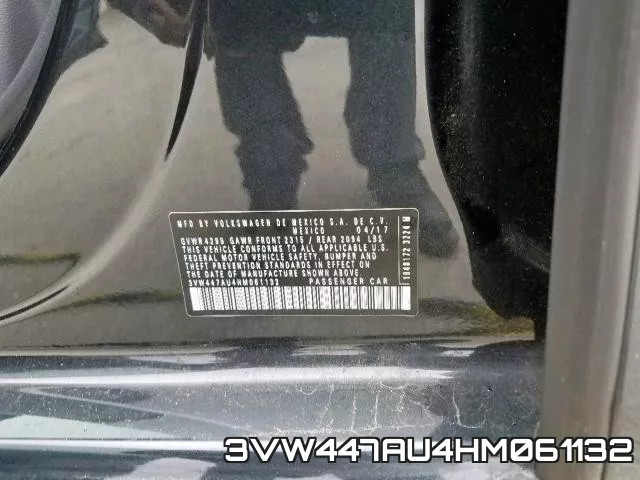 3VW447AU4HM061132 фото 2