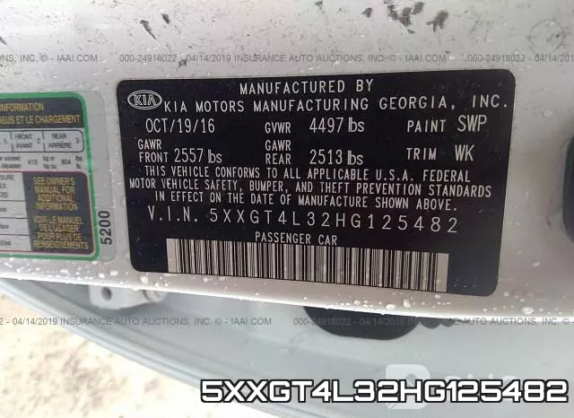 5XXGT4L32HG125482 фото 10