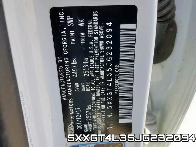 5XXGT4L35JG232094 фото 2