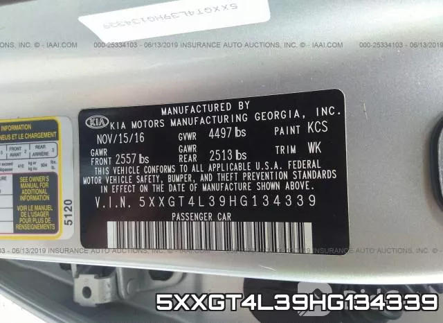 5XXGT4L39HG134339 фото 10
