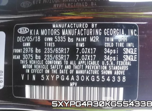 5XYPG4A30KG554338 фото 10