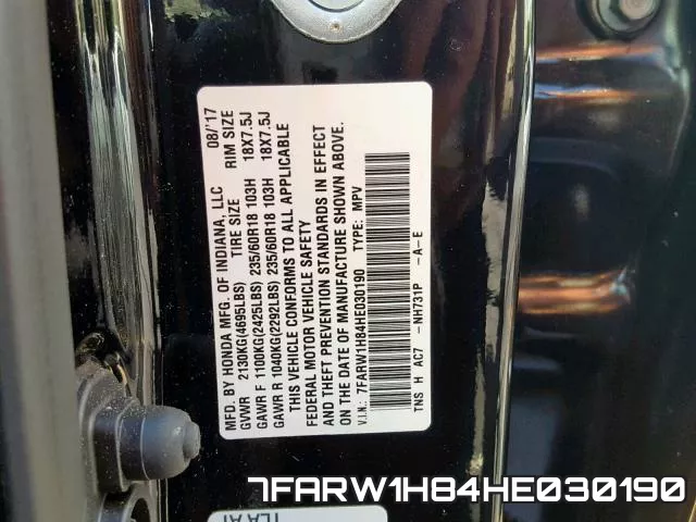 7FARW1H84HE030190 фото 2