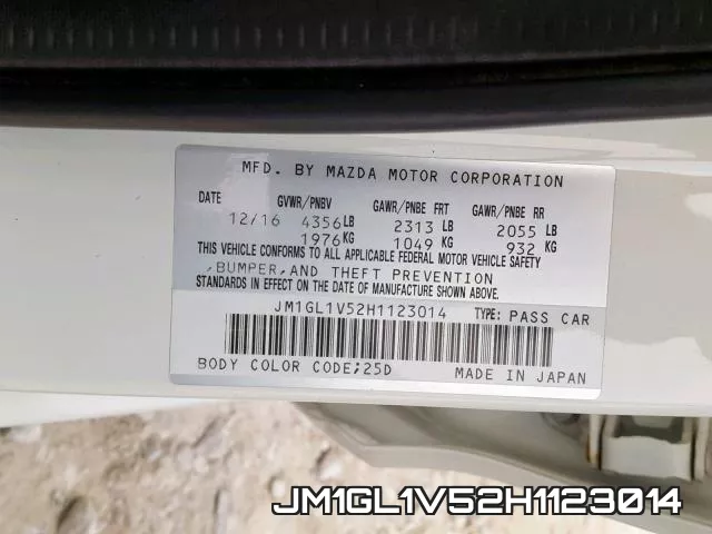 JM1GL1V52H1123014 фото 2