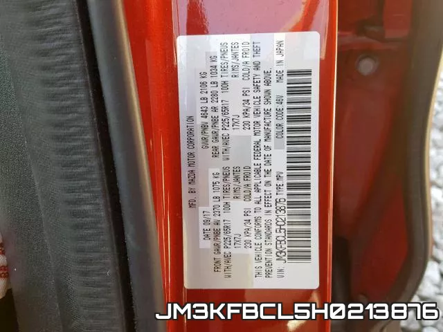 JM3KFBCL5H0213876 фото 2