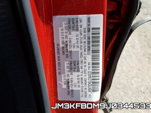 JM3KFBDM9J0344533 фото 2