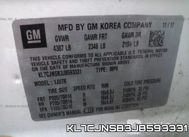 KL7CJNSB3JB593331 фото 10