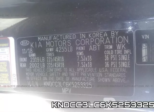 KNDCC3LC6K5253325 фото 10